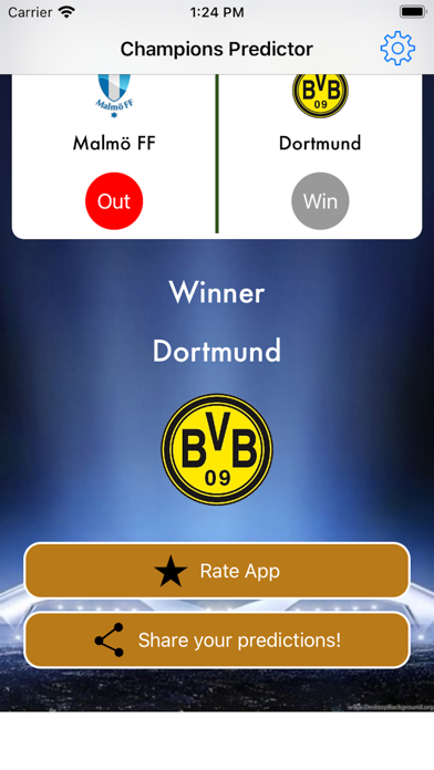 Champions Football Predictor Screenshot