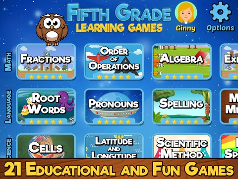Fifth Grade Learning Gamesのおすすめ画像1