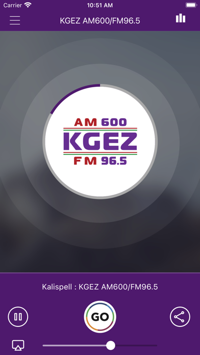 KGEZ AM600/FM96.5 Screenshot