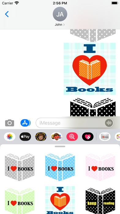 I love books stickers Screenshot