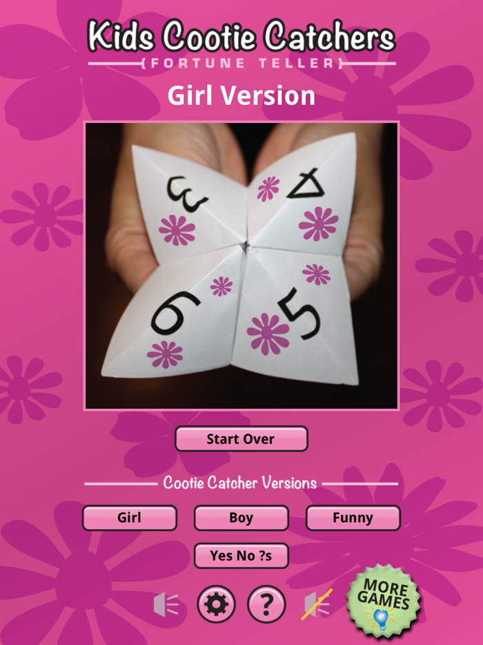 Cootie Catcher Fortune Teller