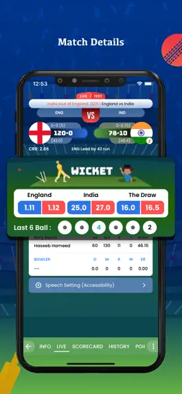 Game screenshot Cricket Fast Live Line apk