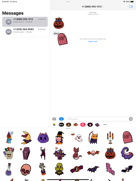 Screenshot #5 pour Halloween Horror Stickers