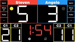 simple karate scoreboard iphone screenshot 1