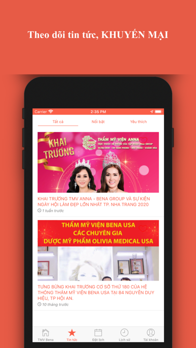 Thẩm mỹ viện Bena USA Screenshot