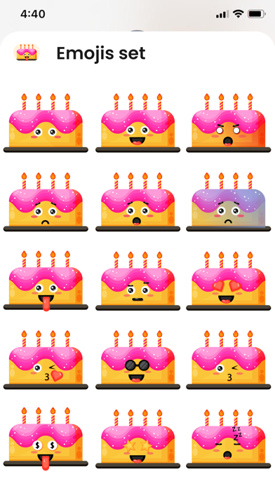 Screenshot #2 pour Emojis Set for iMessage