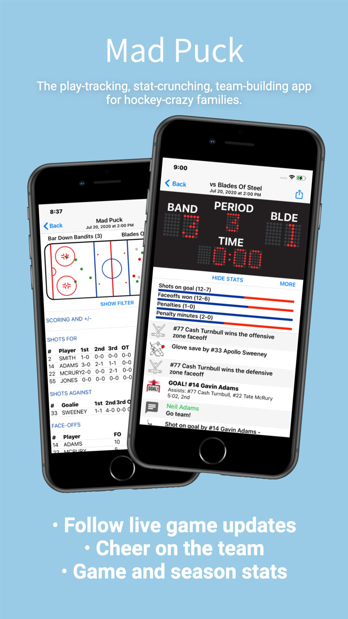 Mad Puck - Hockey Team Manager