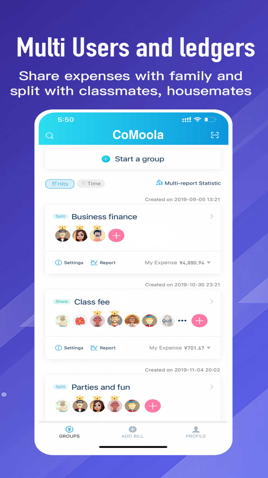 #2. CoMoola - Magic Money Tracker (iOS) Podle: BESTRIE PTE LTD