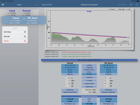 Screenshot #6 pour RF Haversine - Radio Profile