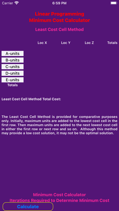 Screenshot #3 pour MinCostCalc