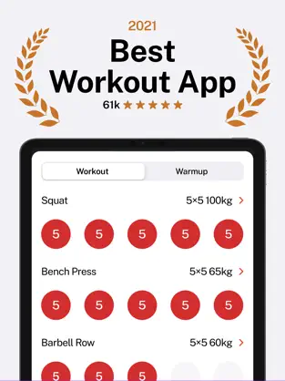 Capture 1 StrongLifts 5x5 Entrenamiento iphone
