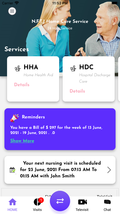 NFTJ Home Care Screenshot