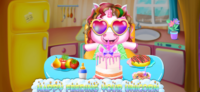 Baby Unicorn Care Mom Game