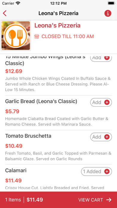 Leona's Pizzeria Screenshot