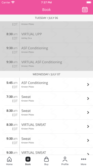 Ashley Sica Fitness Screenshot