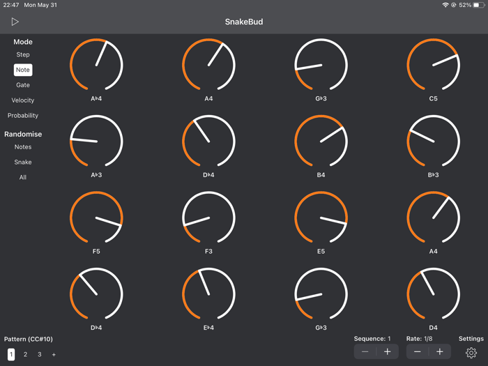 SnakeBud - AUv3 MIDI Sequencer