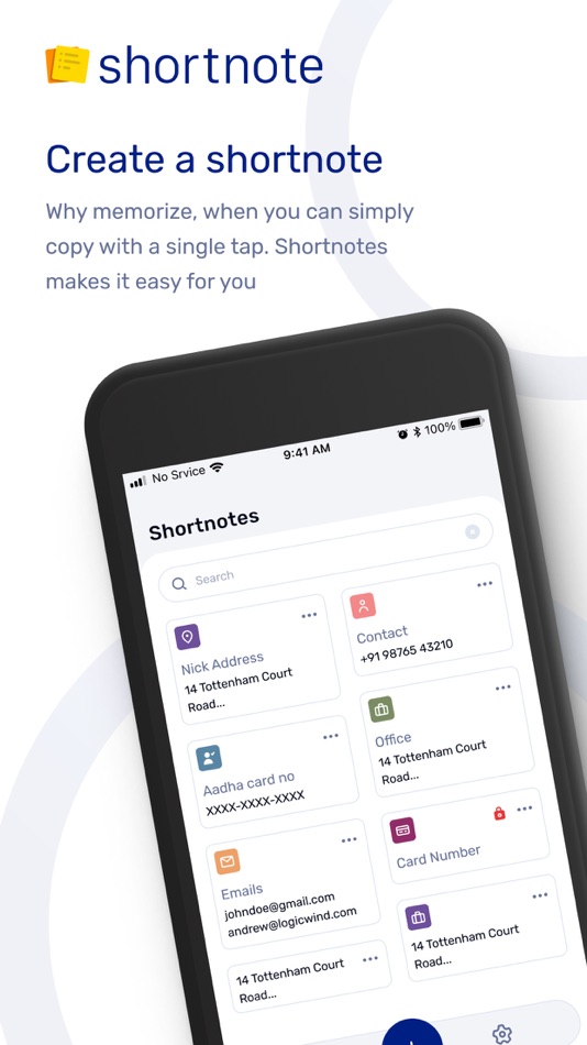 Shortnote-Notes, Tasks, Pass - 1.0 - (iOS)
