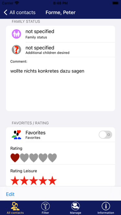 Screenshot #3 pour Dating Manager