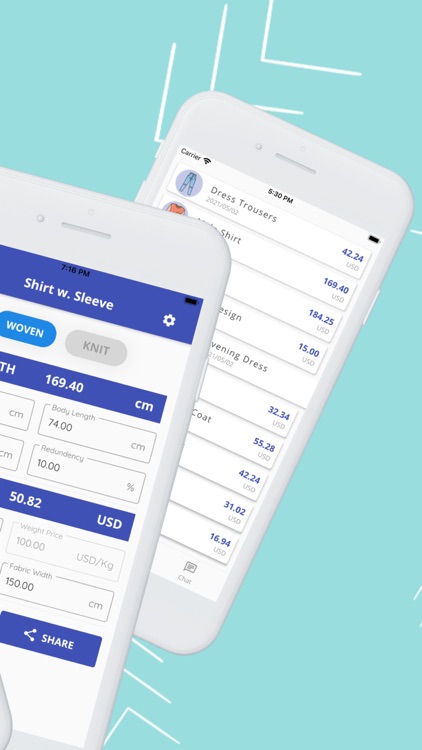 EvoKit Garment Calculator