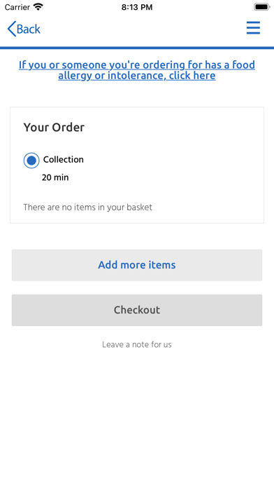 KB's Caribbean takeaway, Screenshot