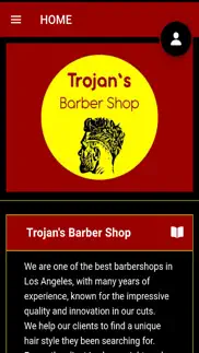 trojan's barber shop iphone screenshot 1