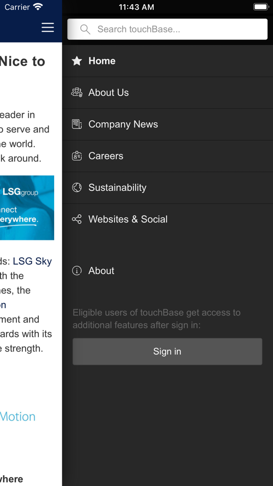 #2. touchBase by LSG Group (iOS) 来自: LSG Lufthansa Service Holding AG