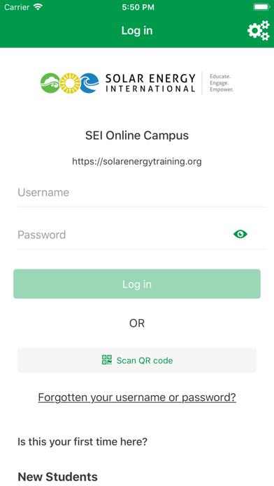 SEI Online Campus Screenshot