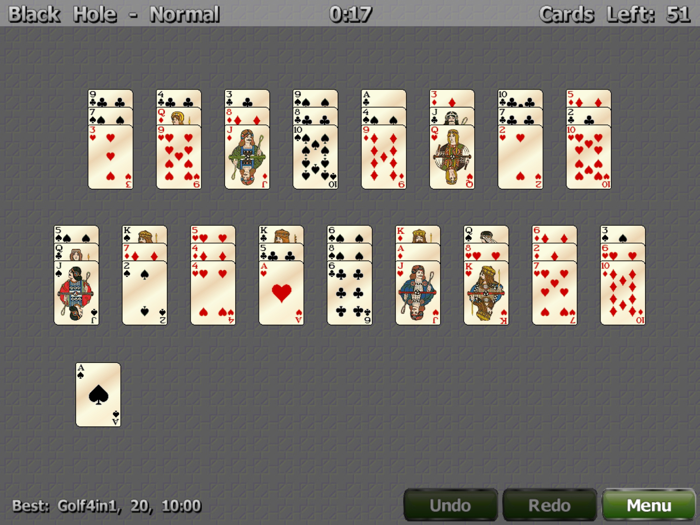 Golf Solitaire 4 in 1
