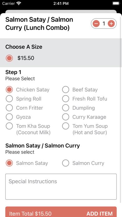 Baan Thai Restaurant Screenshot