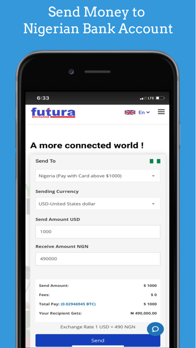 Futura Exchange Screenshot