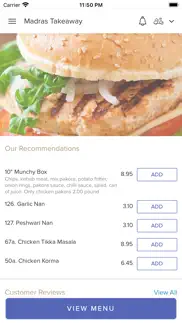 madras takeaway iphone screenshot 2