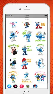 the smurfs: 3d stickers iphone screenshot 4