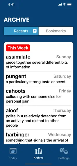 Game screenshot Daily Dictionary hack