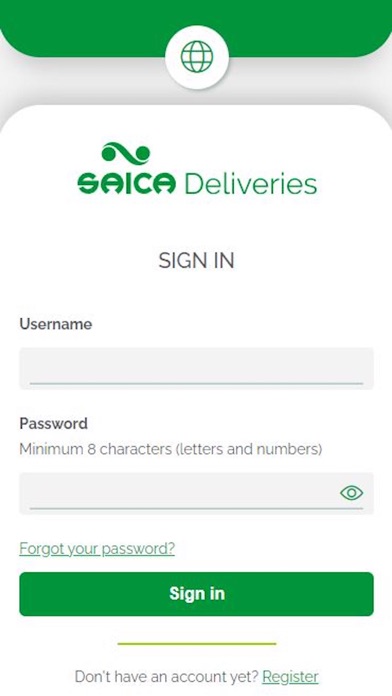 Saica Deliveries Screenshot