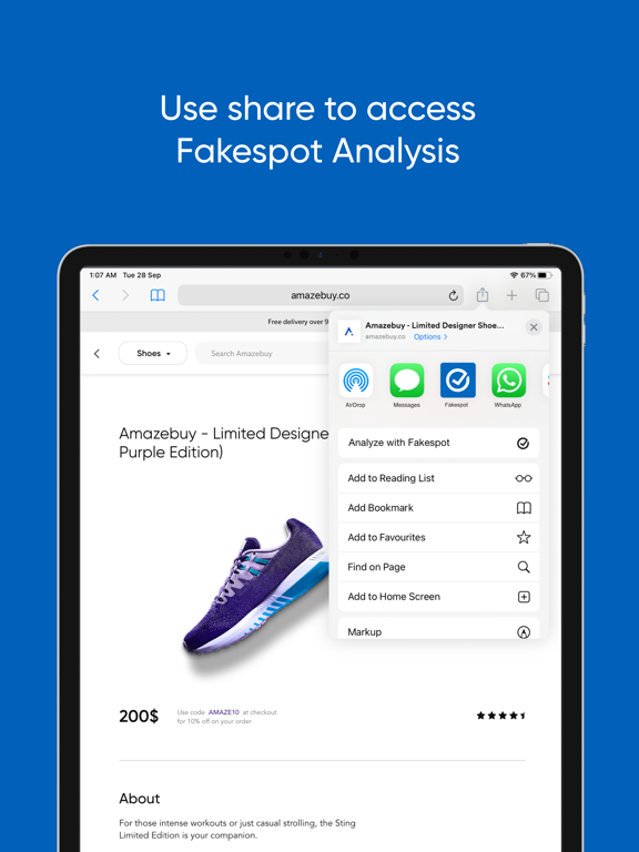 Screenshot #4 pour Fakespot Lite