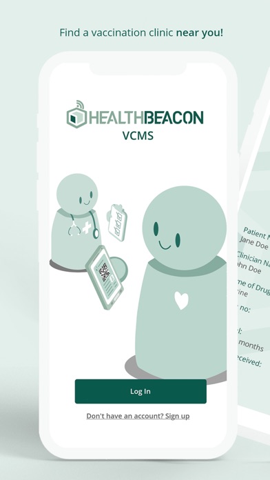 HealthBeacon VCMS Screenshot