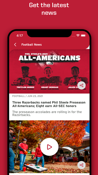 Arkansas Razorbacks Screenshot