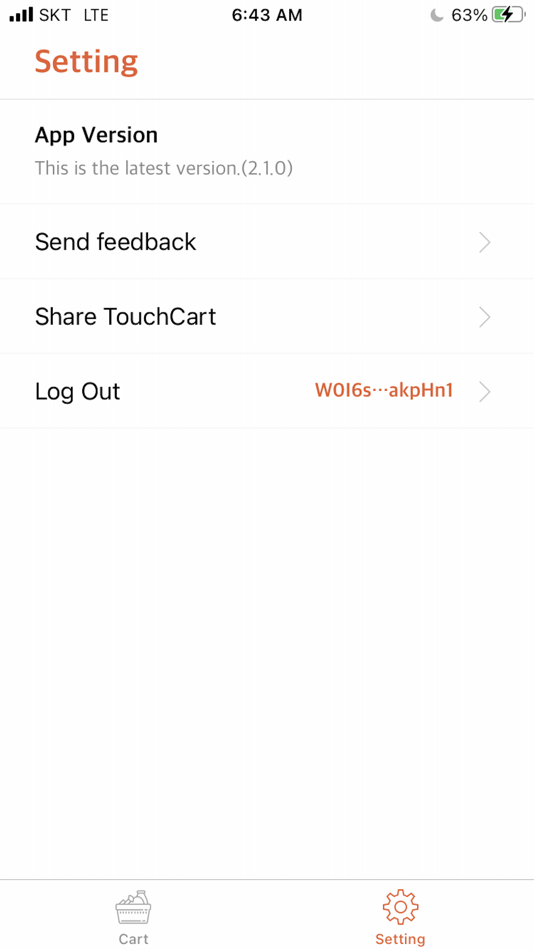 #6. TouchCart (iOS) 由: Jinyoung Lee