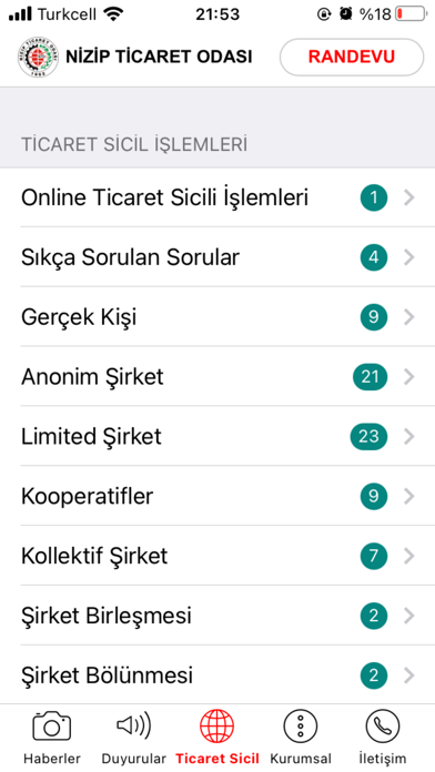 Nizip Ticaret Odası Screenshot