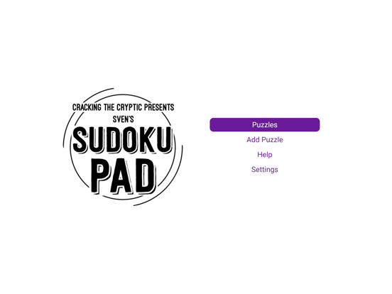 Sven's SudokuPad iPad app afbeelding 1