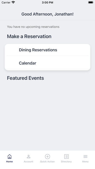 The Nassau Club of Princeton Screenshot