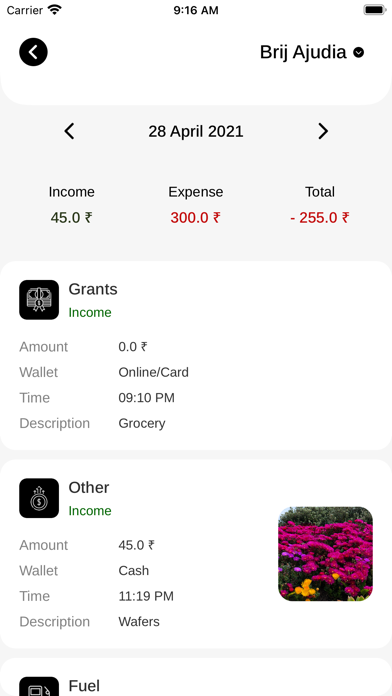 Your Wallet Expense Manager Screenshot