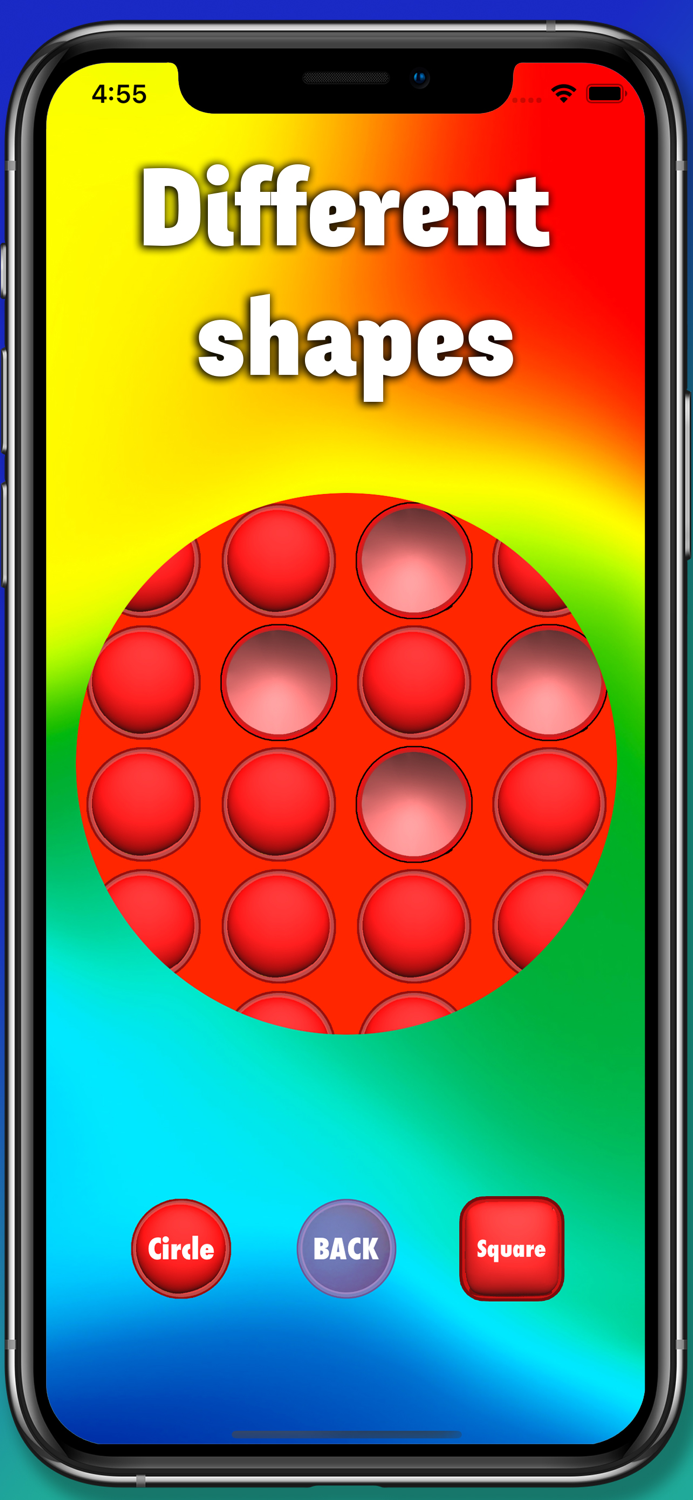 Pop Push Rubber Bubble