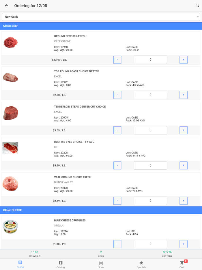 SteBos Food Service Online