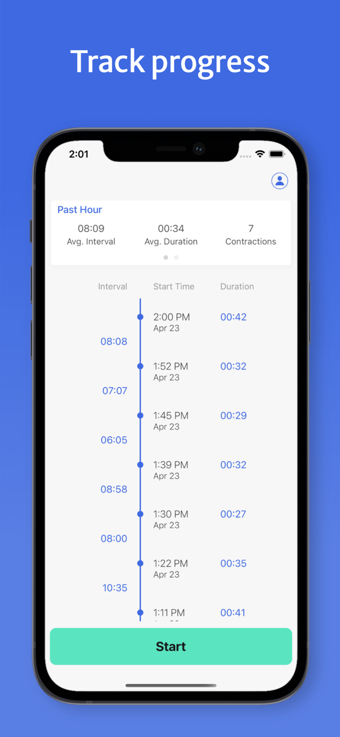 Birth Time - Contraction Timer
