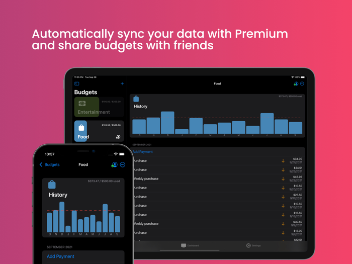 Budgets - Financeplanner