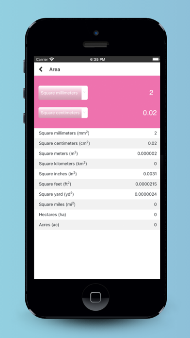 All unit converter calculator Screenshot