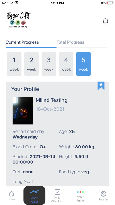 JiggerDFit - Fitness & Health Screenshot