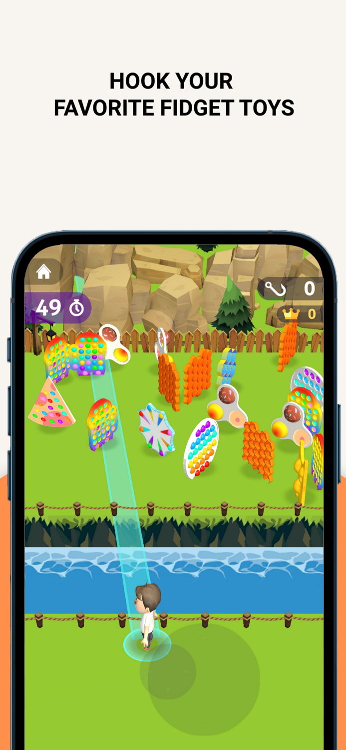 Pop It Bubble Hook Fidget Toys