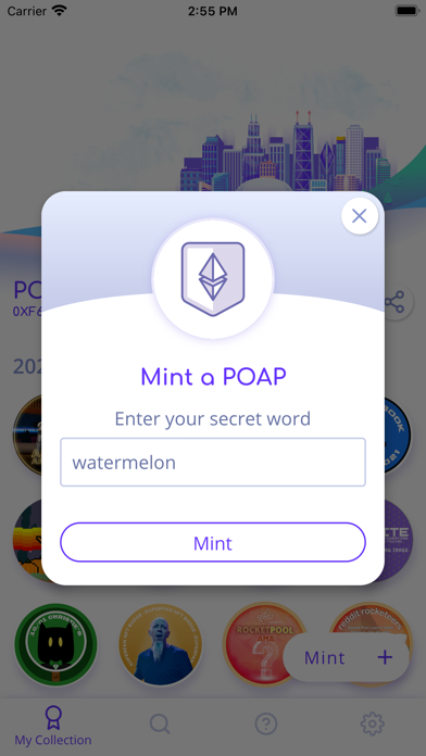 POAP App Screenshot